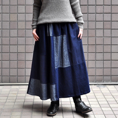 iai 居合　ワイドパンツ　麻　藍染 iai 居合 ワイドパンツ 麻 藍染